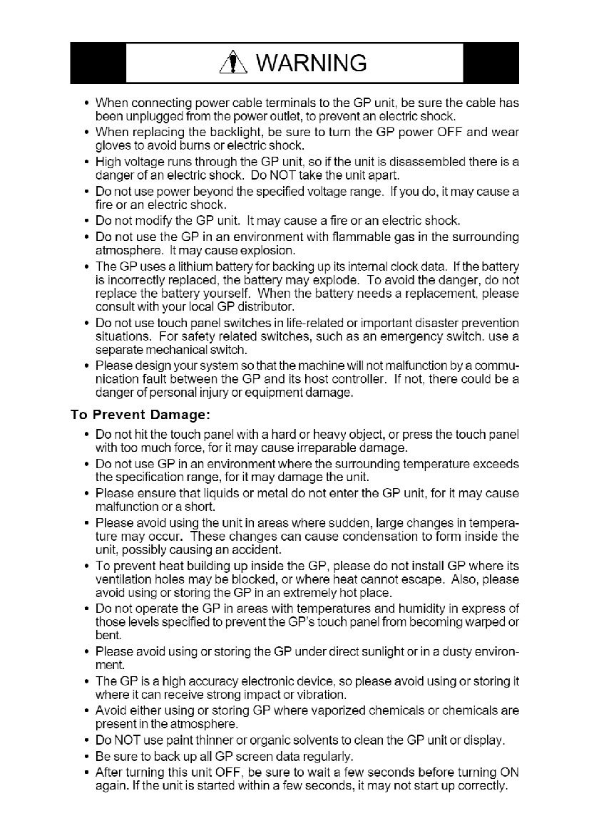 First Page Image of GP577R-SC11 User Manual.pdf